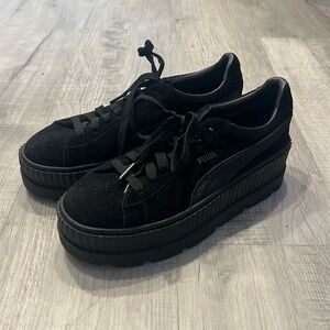 Fenty Puma Black Suede Creepers